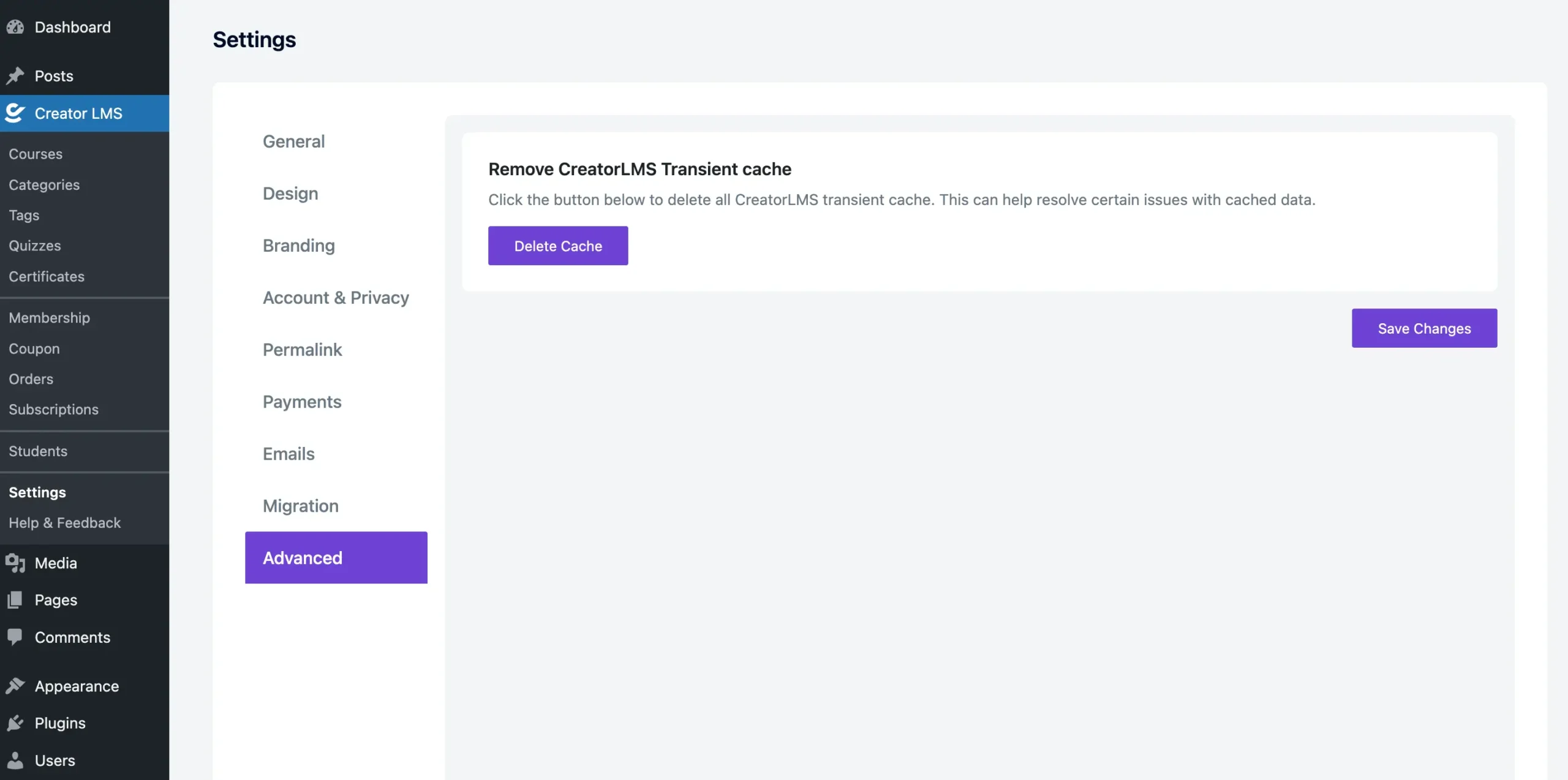 Settings 14 Creator LMS Advanced Settings scaled