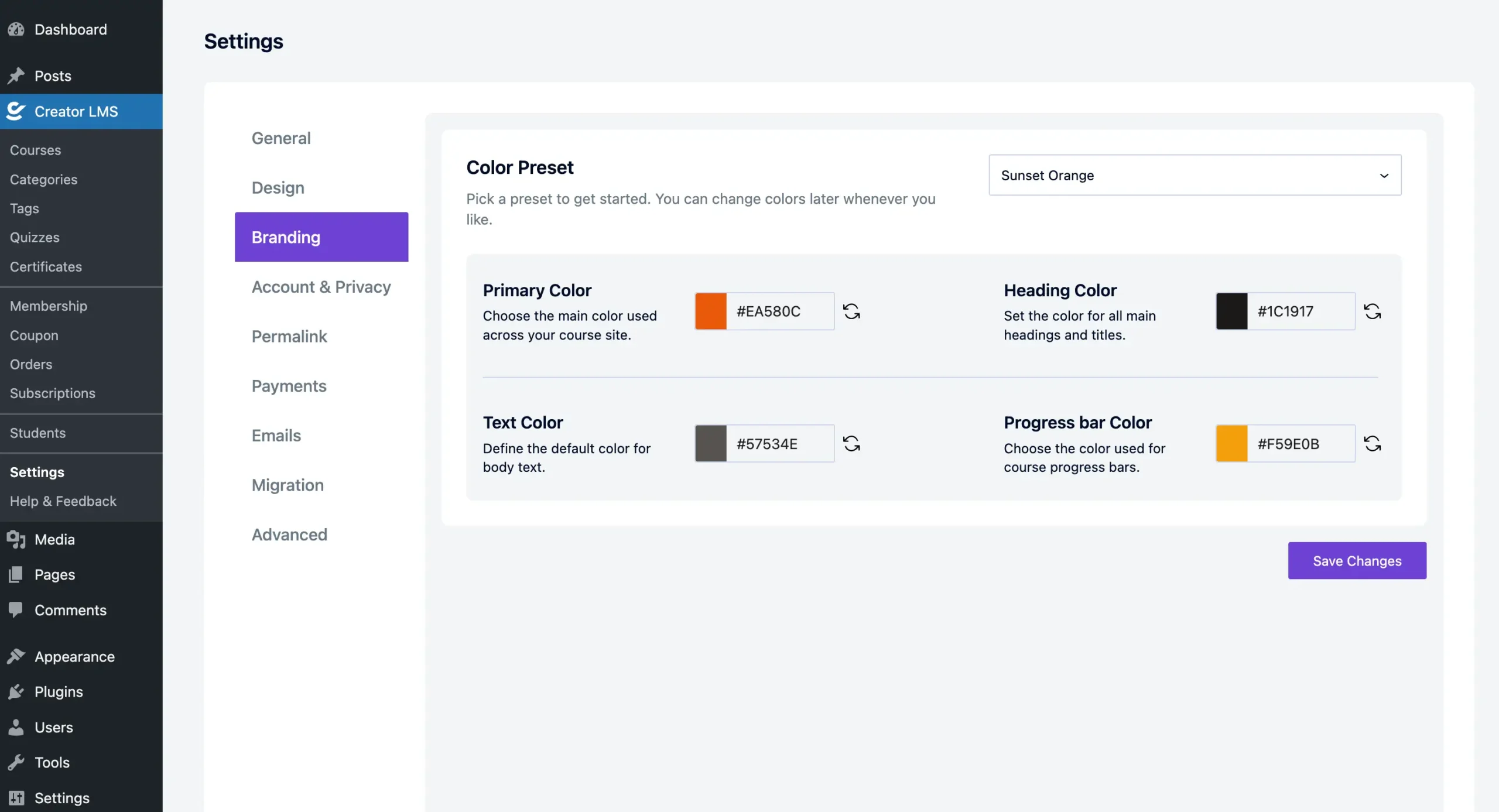 Settings 5 Creator LMS Branding Settings 1 scaled
