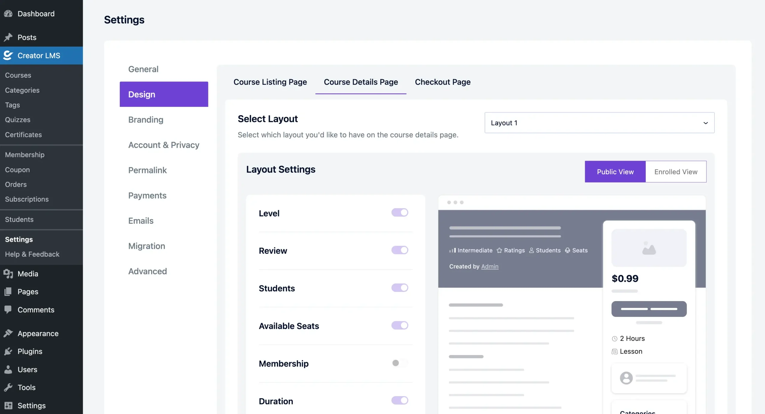 Settings 3 Creator LMS Course Details Settings 1 scaled