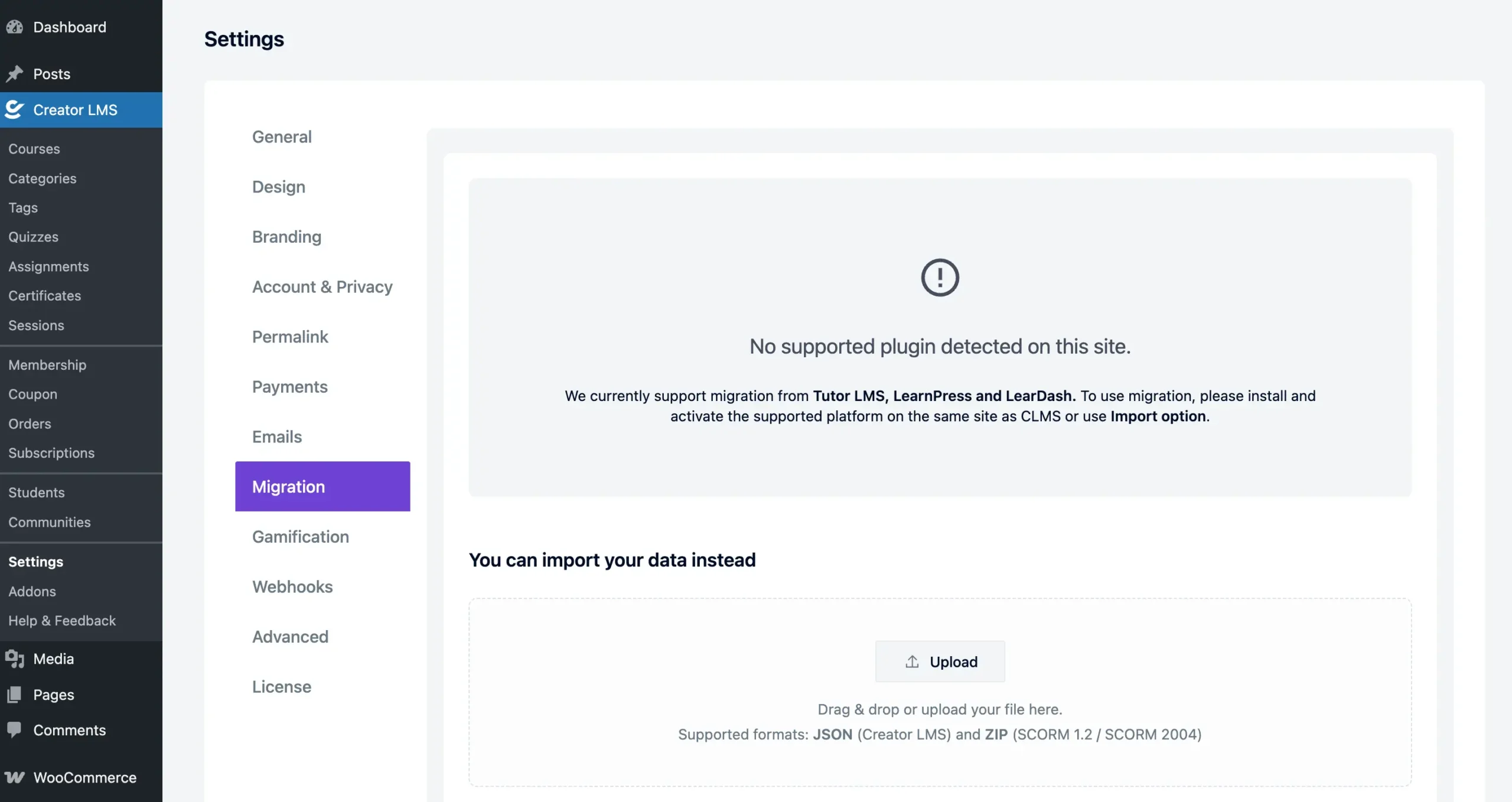 Settings 12 Creator LMS Migration Empty State scaled