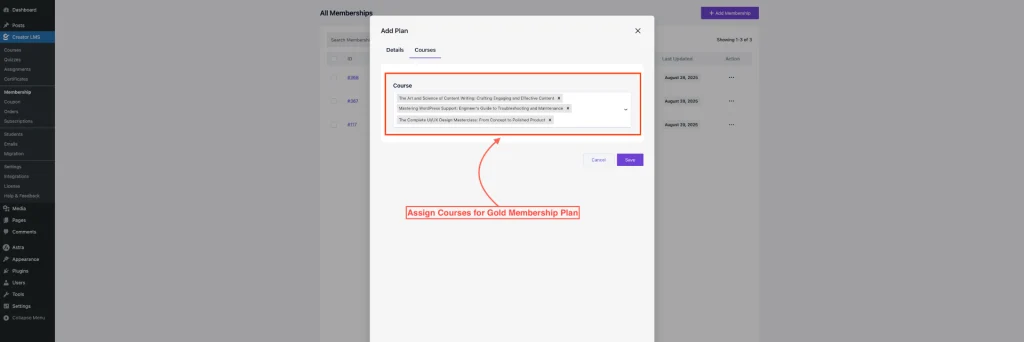 GoldMembership Courses 