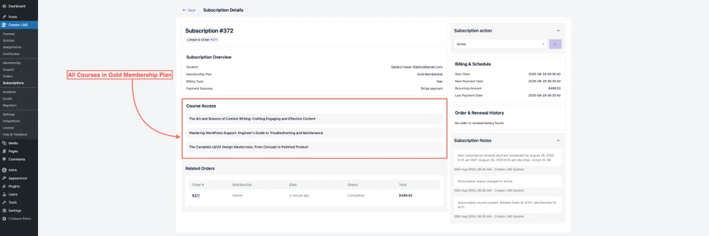 Subscription Courses 
