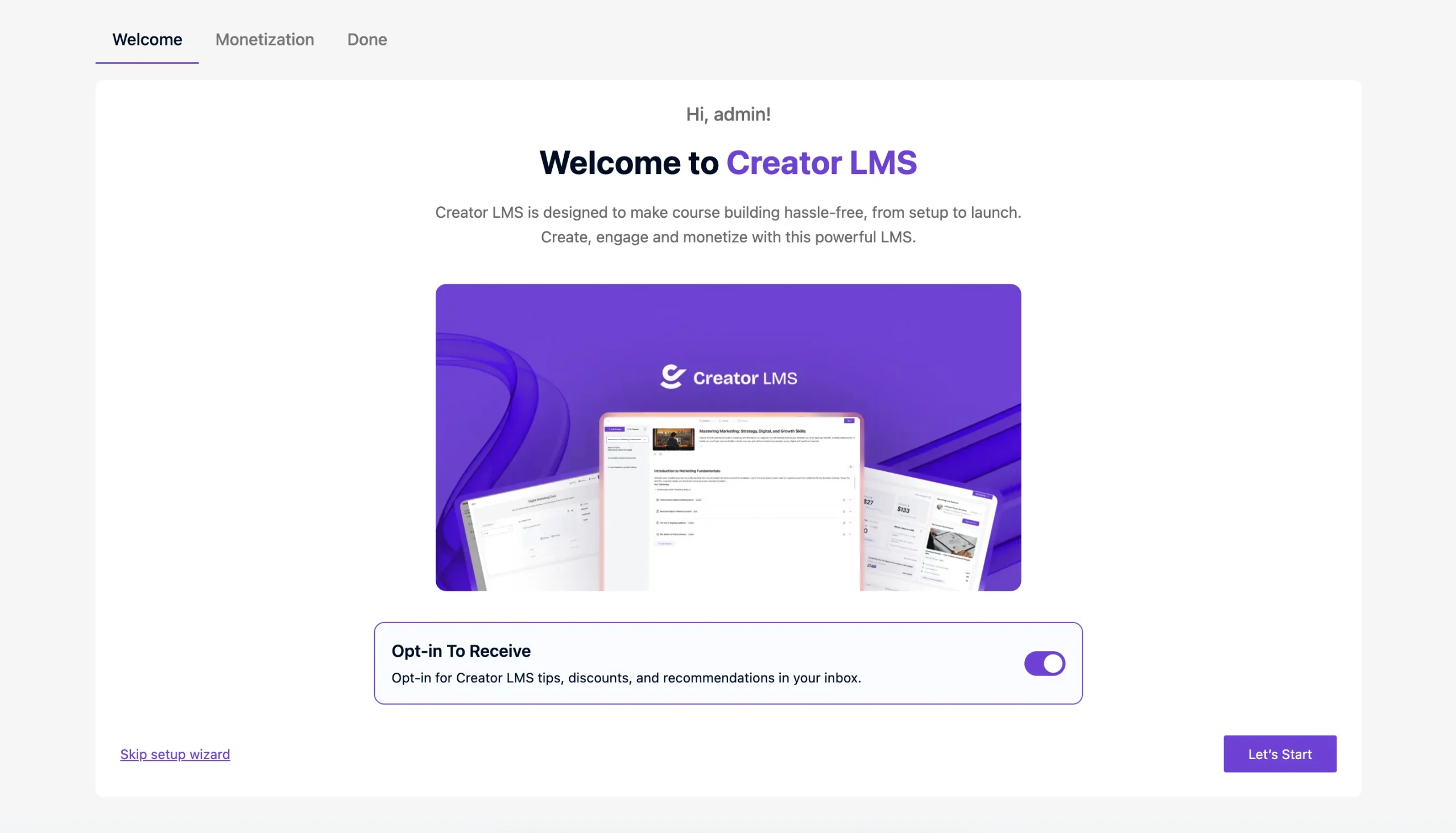 Set Up Creator LMS