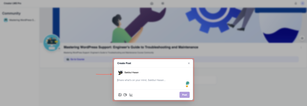 Set the text, image, video or poll