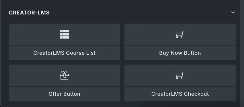 Bricks Builder with Creator LMS