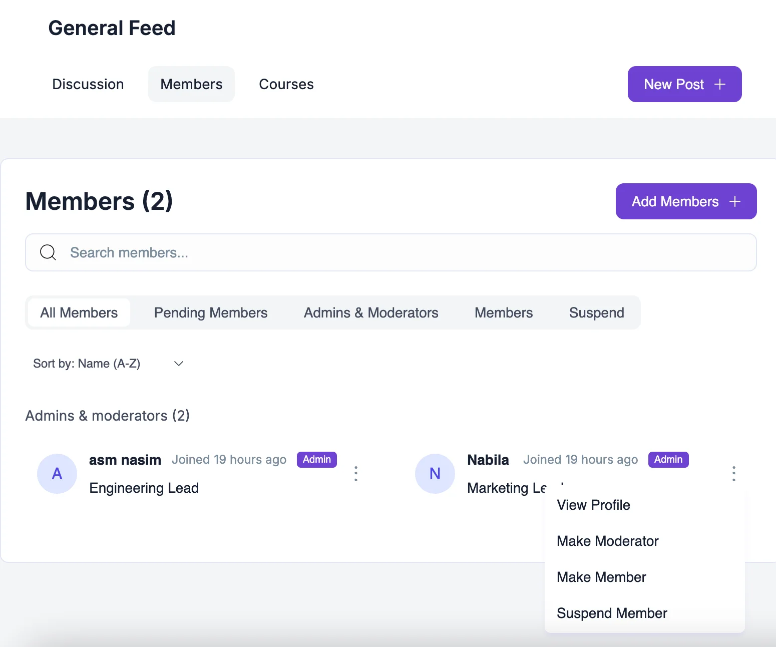 Member Management for Channels