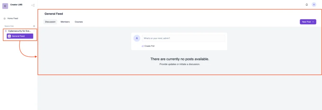 Visit the Course Community Space 