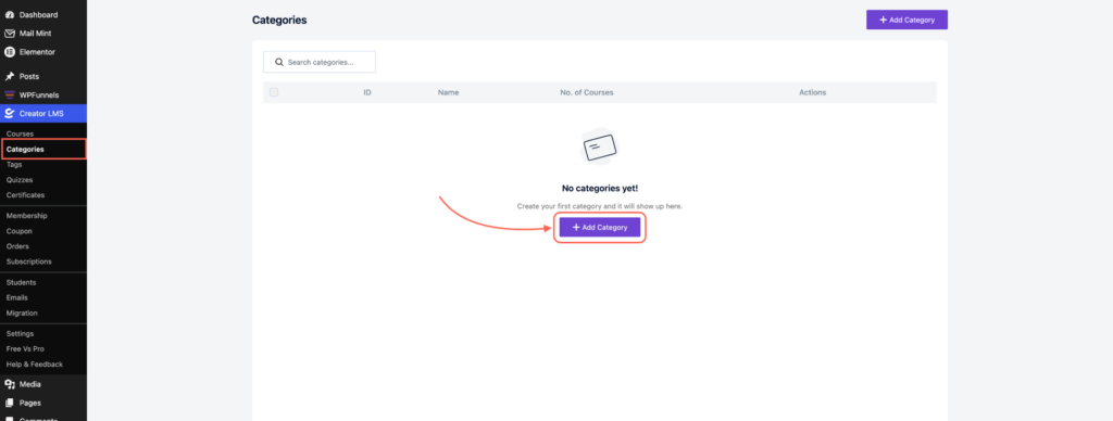 Click Add New Category